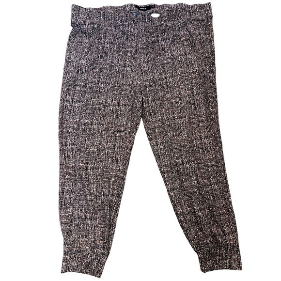 Torrid Jogger Pant PullOn Elastic Waist Zip Pockets Multi Color Textured Look 24 - Picture 1 of 12